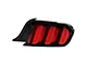 2015 OE Style LED Sequential Tail Light; Black Housing; Red Lens; Passenger Side (15-23 Mustang)