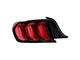 2018 OE Style LED Sequential Tail Light; Black Housing; Red Lens; Driver Side (15-23 Mustang)