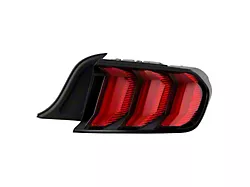 2018 OE Style LED Sequential Tail Light; Black Housing; Red Lens; Passenger Side (15-23 Mustang)
