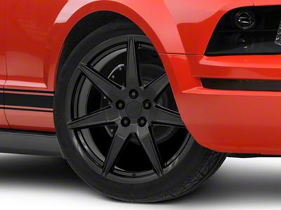 2020 GT500 Style Gloss Black Wheel; Rear Only; 20x10; 48mm Offset (05-09 Mustang)