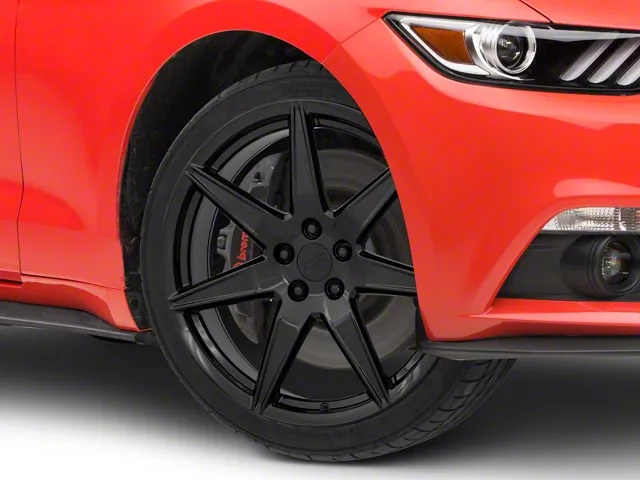 2020 GT500 Style Gloss Black Wheel; Rear Only; 20x10 (15-23 Mustang GT, EcoBoost, V6)