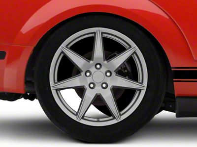 2020 GT500 Style Charcoal Wheel; Rear Only; 19x10; 48mm Offset (05-09 Mustang)