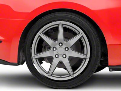 2020 GT500 Style Charcoal Wheel; Rear Only; 19x10 (15-23 Mustang GT, EcoBoost, V6)