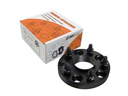 20mm Billet Wheel Spacers; Black (94-26 Mustang)