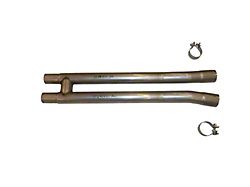 2.50-Inch Aluminized Cut and Clamp H-Pipe (15-25 Mustang GT, Dark Horse)