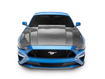 3-Inch Cowl Hood; Carbon Fiber (18-23 Mustang GT, EcoBoost)