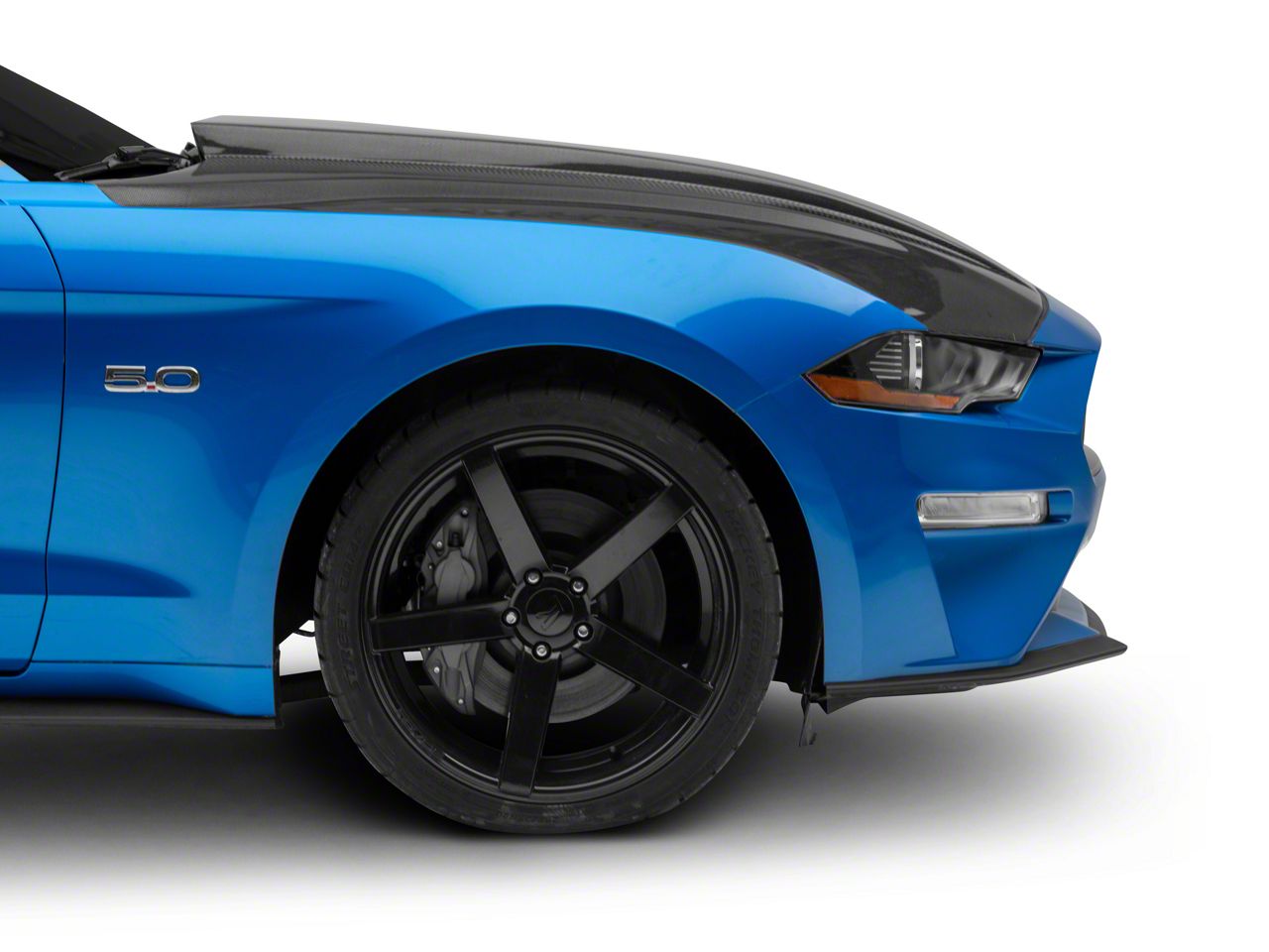 Mustang 3-Inch Cowl Hood; Carbon Fiber (18-23 Mustang GT, EcoBoost ...