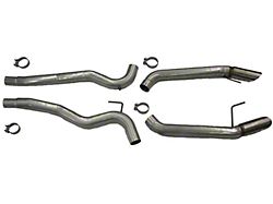 3-Inch Aluminized Muffler Delete Axle-Back Exhaust System with Polished Tips (15-17 Mustang GT Fastback)