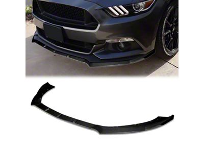 3-Piece Chin Spoiler; Carbon Fiber Look (15-17 Mustang GT w/o Performance Pack)