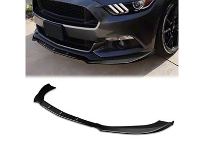 3-Piece Chin Spoiler; Gloss Black (15-17 Mustang GT w/o Performance Pack)