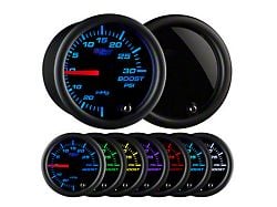 30 PSI Boost/Vacuum Gauge; Tinted 7 Color (Universal; Some Adaptation May Be Required)