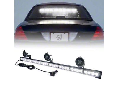 35-Inch 8 Series LED Directional Traffic Advisor Light Bar; White (Universal; Some Adaptation May Be Required)