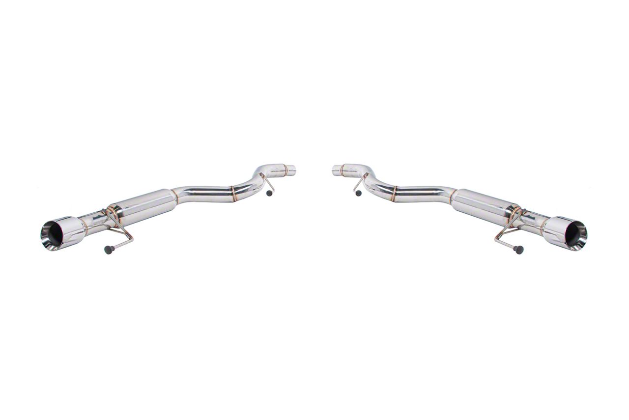 Mustang 4Inch AxleBack Exhaust with Polished Tips (1523 EcoBoost