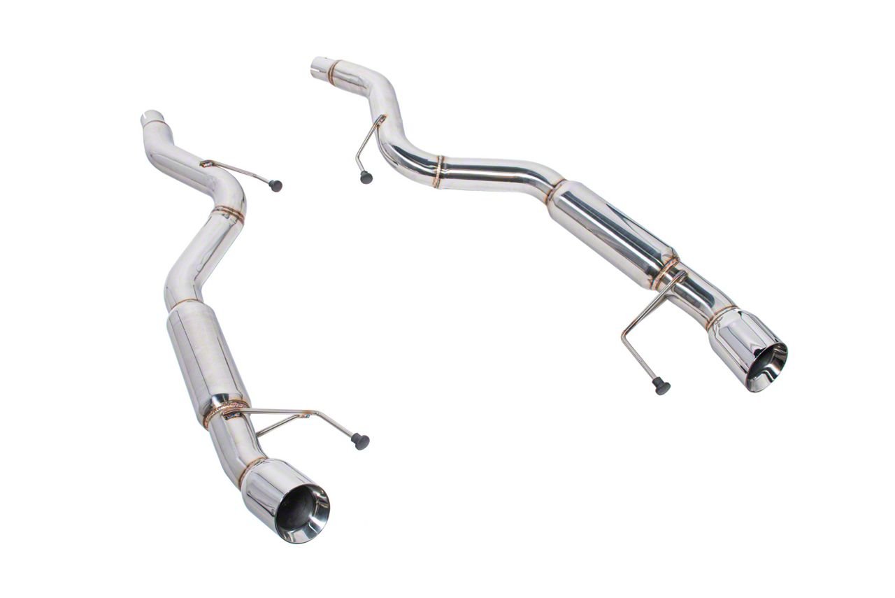 Mustang 4Inch AxleBack Exhaust with Polished Tips (1523 EcoBoost