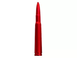 50 Cal Bullet Antenna; 5-Inch; Red (Universal; Some Adaptation May Be Required)