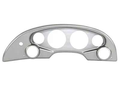 6-Gauge Dash Panel; Brushed Aluminum (94-04 Mustang w/o Rear Defroster)