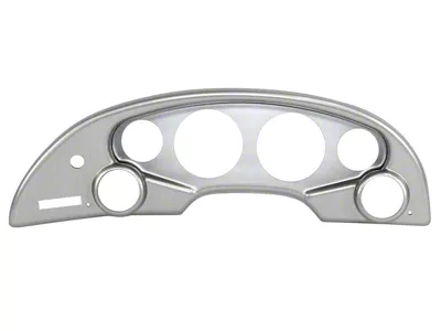 6-Gauge Dash Panel; Brushed Aluminum (94-04 Mustang w/ Rear Defroster)
