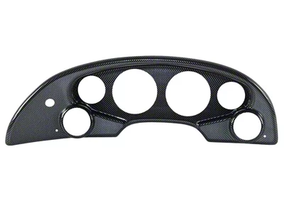 6-Gauge Dash Panel; Carbon Fiber (94-04 Mustang w/o Rear Defroster)