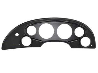 6-Gauge Dash Panel; Matte Black (94-04 Mustang w/o Rear Defroster)