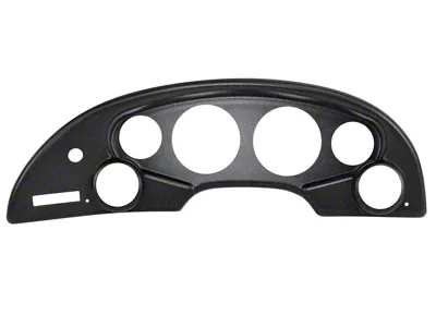 6-Gauge Dash Panel; Matte Black (94-04 Mustang w/ Rear Defroster)