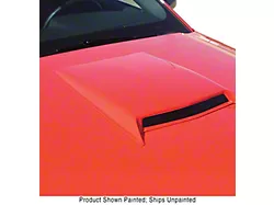 ABS Medium Hood Scoop; Unpainted (05-23 Mustang GT, EcoBoost, V6)