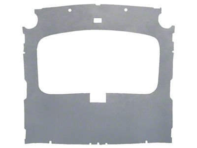 ABS Plastic Molded Headliner; Uncovered (79-93 Mustang Hatchback w/ Factory Sunroof)