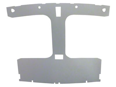 ABS Plastic Molded Headliner; Uncovered (79-88 Mustang Hatchback w/ T-Top)