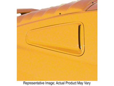 ABS Quarter Window Scoops; Pre-Painted (10-14 Mustang Coupe)