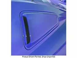 ABS Quarter Window Scoops; Unpainted (05-09 Mustang Coupe)