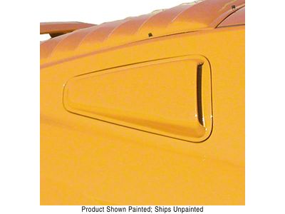 ABS Quarter Window Scoops; Unpainted (10-14 Mustang Coupe)