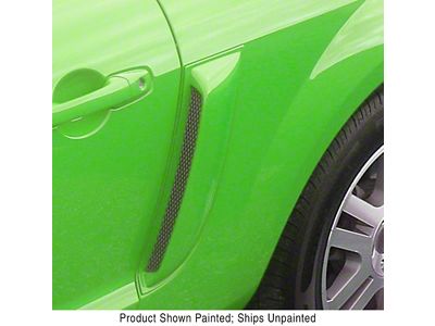 ABS Side Scoops; Unpainted (10-14 Mustang)