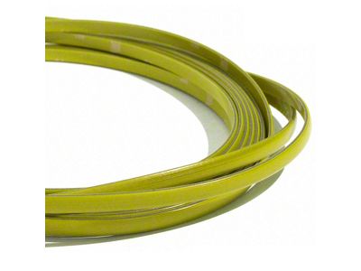 Accent Color Edge Trim for Front Splitter and Side Splitters; Yellow (Universal; Some Adaptation May Be Required)
