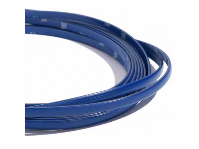 Accent Color Edge Trim for Rear Diffusers; Blue (Universal; Some Adaptation May Be Required)