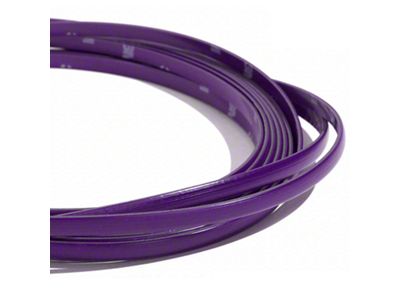Accent Color Edge Trim for Wicker Bill Spoilers; Purple (Universal; Some Adaptation May Be Required)