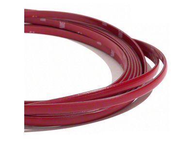 Accent Color Edge Trim for Wicker Bill Spoilers; Red (Universal; Some Adaptation May Be Required)