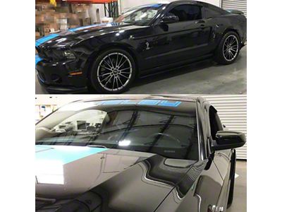Acrylic Window Visors (10-14 Mustang Coupe)