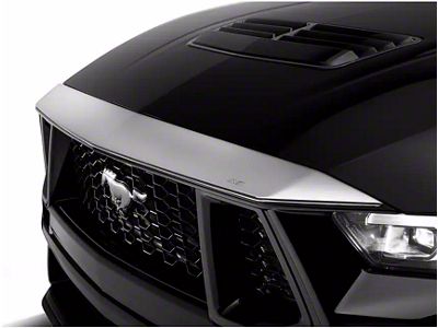 Aeroskin Bug Shield; Chrome (24-25 Mustang)