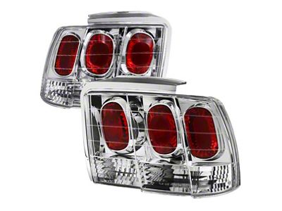 Altezza Tail Lights; Chrome Housing; Clear Lens (99-04 Mustang, Excluding 99-01 Cobra)