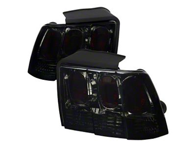 Altezza Tail Lights; Chrome Housing; Smoked Lens (99-04 Mustang, Excluding 99-01 Cobra)