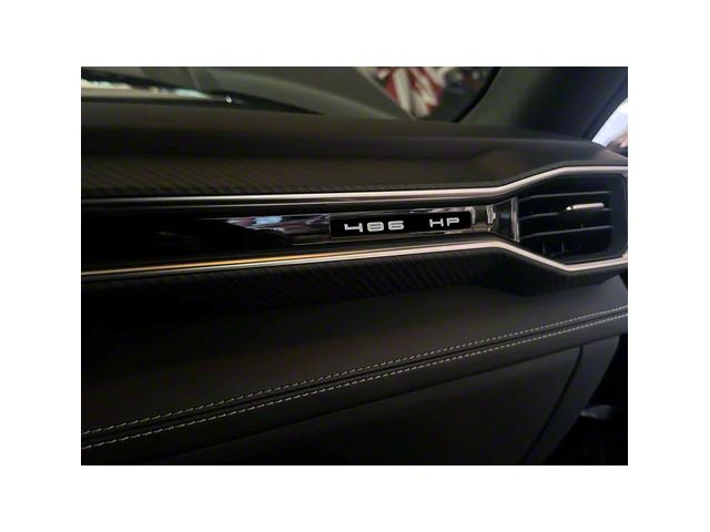 Aluminum Dash Plate; 486 HP (2024 Mustang)