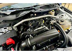 Aluminum Front Strut Tower Brace; Bare (24-25 Mustang)