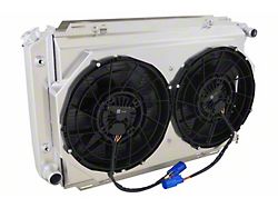 Aluminum Radiator and Brushless Cooling Fan Kit; 2.75-Inch Core (80-93 Mustang w/ Automatic Transmission)