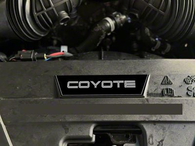 Aluminum Radiator Plate; Coyote (2024 Mustang)
