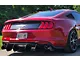Solid Aluminum Rear Diffuser; Matte Black (18-23 Mustang EcoBoost w/o Active Exhaust)