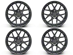AMR Gloss Black 4-Wheel Kit; 18x9; 30mm Offset (10-14 Mustang)