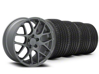19x8.5 AMR Wheel & Lionhart All-Season LH-Five Tire Package (15-23 Mustang GT, EcoBoost, V6)