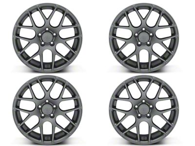 AMR Charcoal 4-Wheel Kit; 18x9; 30mm Offset (10-14 Mustang, Excluding 13-14 GT500)