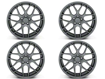 AMR Charcoal 4-Wheel Kit; 19x8.5; 30mm Offset (10-14 Mustang)