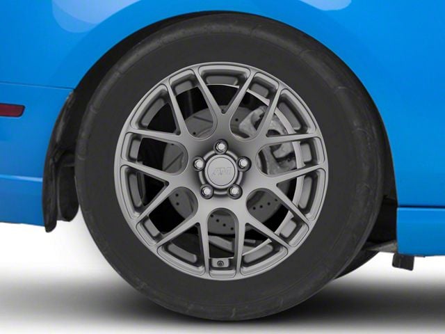 AMR Charcoal Wheel; Rear Only; 18x10 (10-14 Mustang)