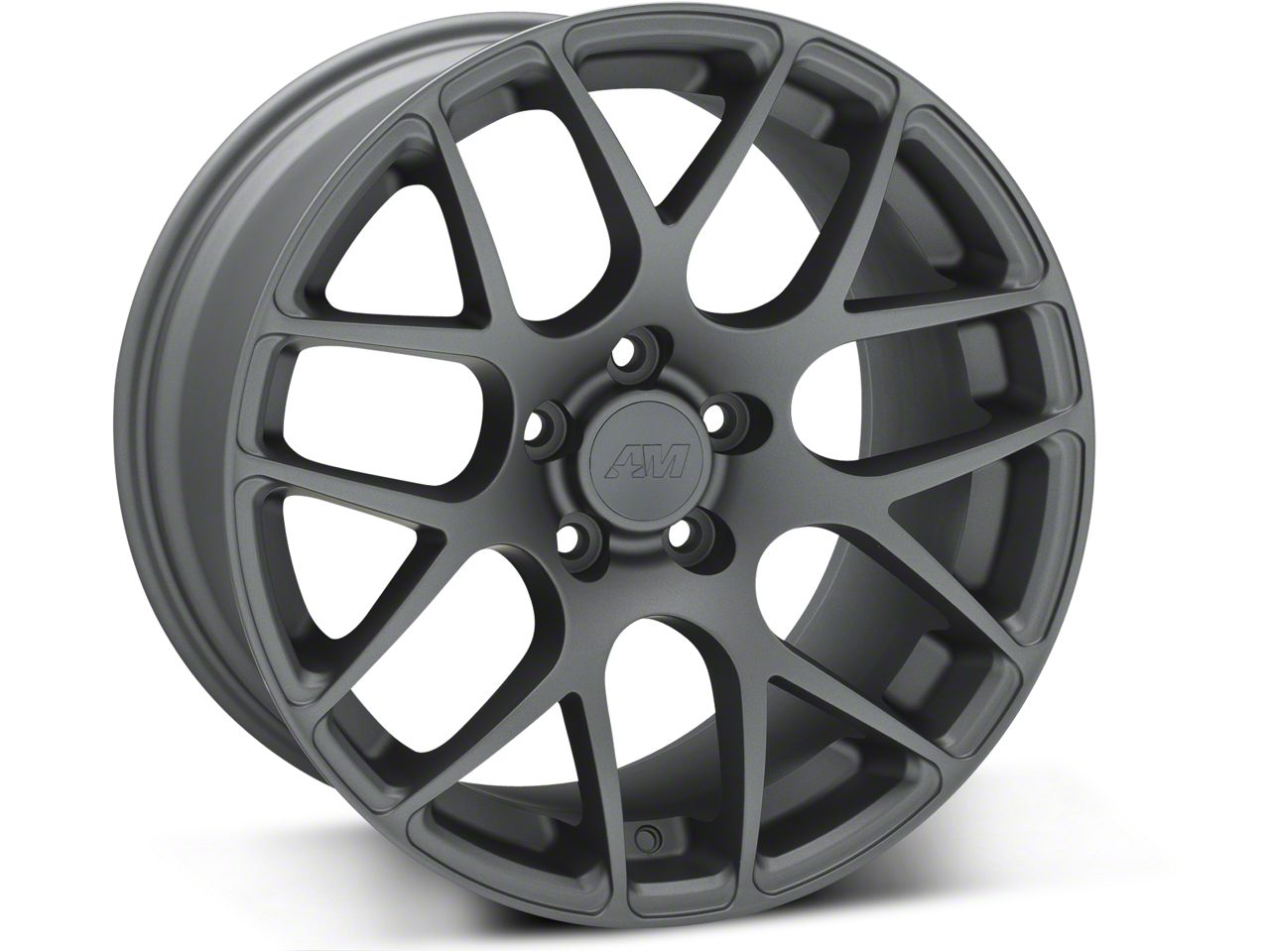 【正規品】 30mm 18x9; Wheel; Charcoal AMR Mustang Offset Mustang (10-14 ミニカー